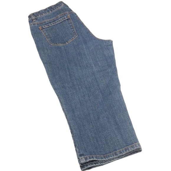 LIKE NEW LIZ & CO DENIM CAPRIS 10/30x18 ⭐️ - Picture 4 of 9